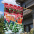Guinea Bissau Christmas Garden Flag with Santa Sleigh Reindeer Forest and National Flag Design - Wonder Print Shop