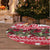 Guinea Bissau Christmas Tree Skirt with Santa Sleigh Reindeer Forest and National Flag Design - Wonder Print Shop