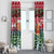 Guinea Bissau Christmas Window Curtain with Santa Sleigh Reindeer Forest and National Flag Design - Wonder Print Shop