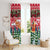 Guinea Bissau Christmas Window Curtain with Santa Sleigh Reindeer Forest and National Flag Design - Wonder Print Shop