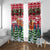 Guinea Bissau Christmas Window Curtain with Santa Sleigh Reindeer Forest and National Flag Design - Wonder Print Shop