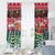 Guinea Bissau Christmas Window Curtain with Santa Sleigh Reindeer Forest and National Flag Design - Wonder Print Shop