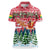 Guinea Bissau Christmas Women Polo Shirt with Santa Sleigh Reindeer Forest and National Flag Design - Wonder Print Shop