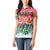 Guinea Bissau Christmas Women Polo Shirt with Santa Sleigh Reindeer Forest and National Flag Design - Wonder Print Shop