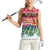 Guinea Bissau Christmas Women Sleeveless Polo Shirt with Santa Sleigh Reindeer Forest and National Flag Design - Wonder Print Shop
