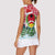 Guinea Bissau Christmas Women Sleeveless Polo Shirt with Santa Sleigh Reindeer Forest and National Flag Design - Wonder Print Shop