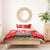 Indonesia Christmas Bedding Set with Santa Temple Snowflakes and Red Candy Cane Pattern - Wonder Print Shop