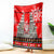 Indonesia Christmas Blanket with Santa Temple Snowflakes and Red Candy Cane Pattern - Wonder Print Shop