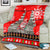 Indonesia Christmas Blanket with Santa Temple Snowflakes and Red Candy Cane Pattern - Wonder Print Shop