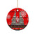 Indonesia Christmas Ceramic Ornament with Santa Temple Snowflakes and Red Candy Cane Pattern - Wonder Print Shop