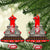 Indonesia Christmas Ceramic Ornament with Santa Temple Snowflakes and Red Candy Cane Pattern - Wonder Print Shop