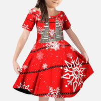 Indonesia Christmas Family Matching Off Shoulder Maxi Dress and Hawaiian Shirt with Santa Temple Snowflakes and Red Candy Cane Pattern - Wonder Print Shop