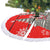 Indonesia Christmas Tree Skirt with Santa Temple Snowflakes and Red Candy Cane Pattern - Wonder Print Shop