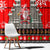 Indonesia Christmas Window Curtain with Santa Temple Snowflakes and Red Candy Cane Pattern - Wonder Print Shop