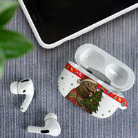 Indonesia Christmas AirPods Case with Komodo Dragon Santa Hat Christmas Tree and Red White Holiday - Wonder Print Shop