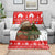 Indonesia Christmas Blanket with Komodo Dragon Santa Hat Christmas Tree and Red White Holiday - Wonder Print Shop