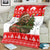 Indonesia Christmas Blanket with Komodo Dragon Santa Hat Christmas Tree and Red White Holiday - Wonder Print Shop