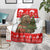 Indonesia Christmas Blanket with Komodo Dragon Santa Hat Christmas Tree and Red White Holiday - Wonder Print Shop