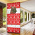 Indonesia Christmas Door Cover with Komodo Dragon Santa Hat Christmas Tree and Red White Holiday - Wonder Print Shop