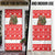 Indonesia Christmas Door Cover with Komodo Dragon Santa Hat Christmas Tree and Red White Holiday - Wonder Print Shop