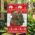 Indonesia Christmas Garden Flag with Komodo Dragon Santa Hat Christmas Tree and Red White Holiday - Wonder Print Shop