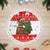 Indonesia Christmas Tree Skirt with Komodo Dragon Santa Hat Christmas Tree and Red White Holiday - Wonder Print Shop