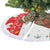Indonesia Christmas Tree Skirt with Komodo Dragon Santa Hat Christmas Tree and Red White Holiday - Wonder Print Shop