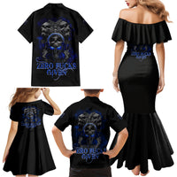 Skull Butterfly Demon - Zero Fck Given Family Matching Mermaid Dress and Hawaiian Shirt - Wonder Print Shop