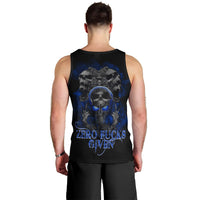Skull Butterfly Demon - Zero Fck Given Men Tank Top - Wonder Print Shop