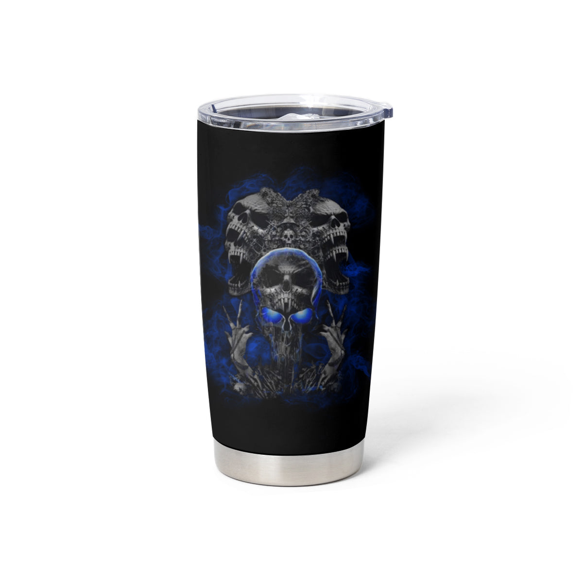 Skull Butterfly Demon - Zero Fck Given Tumbler Cup - Wonder Print Shop