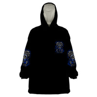Skull Butterfly Demon - Zero Fck Given Wearable Blanket Hoodie - Wonder Print Shop