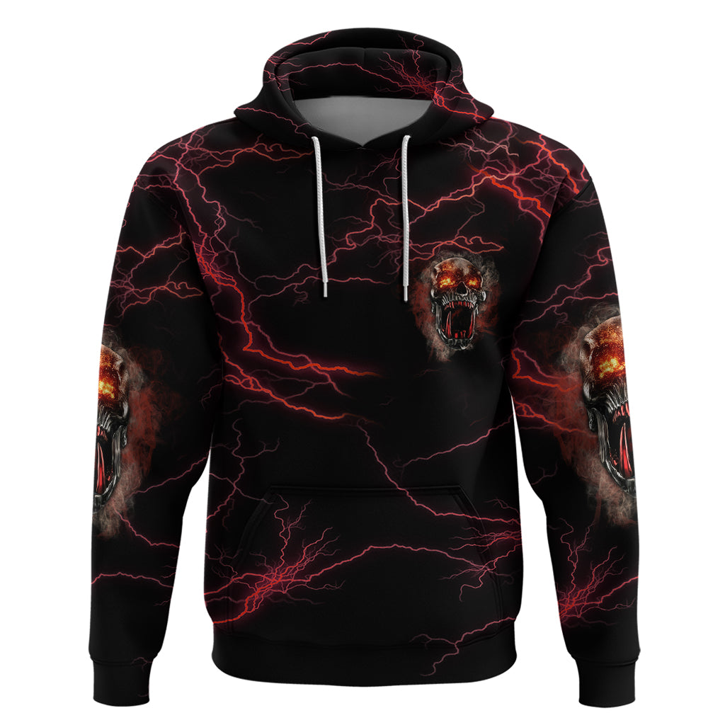 I'm Never Alone Skull Demon Hoodie - Wonder Print Shop