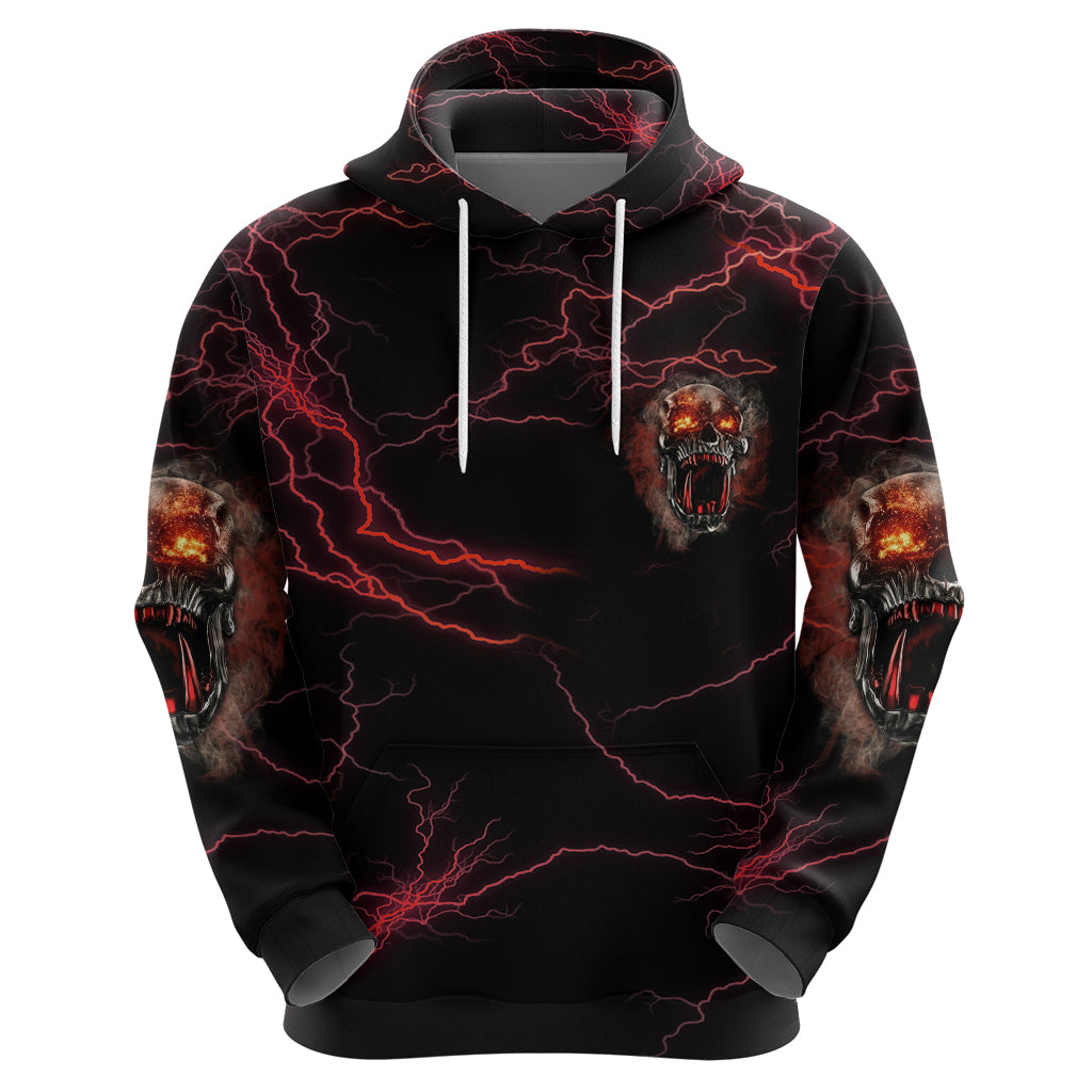 I'm Never Alone Skull Demon Hoodie - Wonder Print Shop