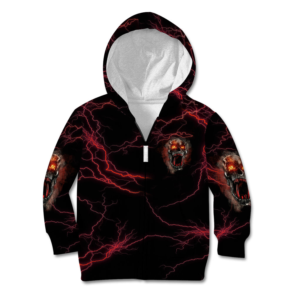 I'm Never Alone Skull Demon Kid Hoodie - Wonder Print Shop