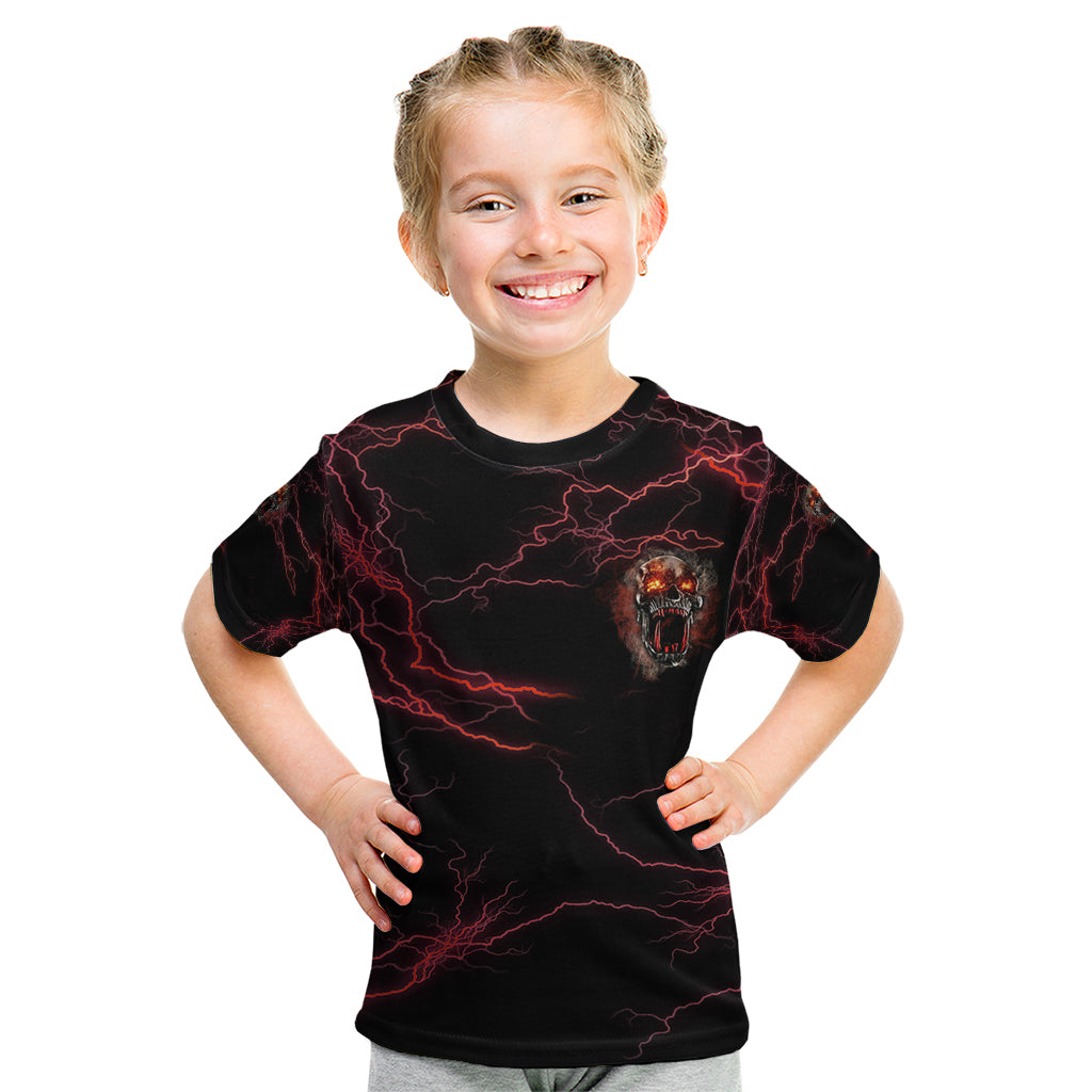 I'm Never Alone Skull Demon Kid T Shirt - Wonder Print Shop