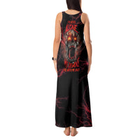 I'm Never Alone Skull Demon Tank Maxi Dress - Wonder Print Shop