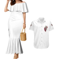 You Inspire My Inner Serial K Skull Rose Couples Matching Mermaid Dress and Hawaiian Shirt - Wonder Print Shop