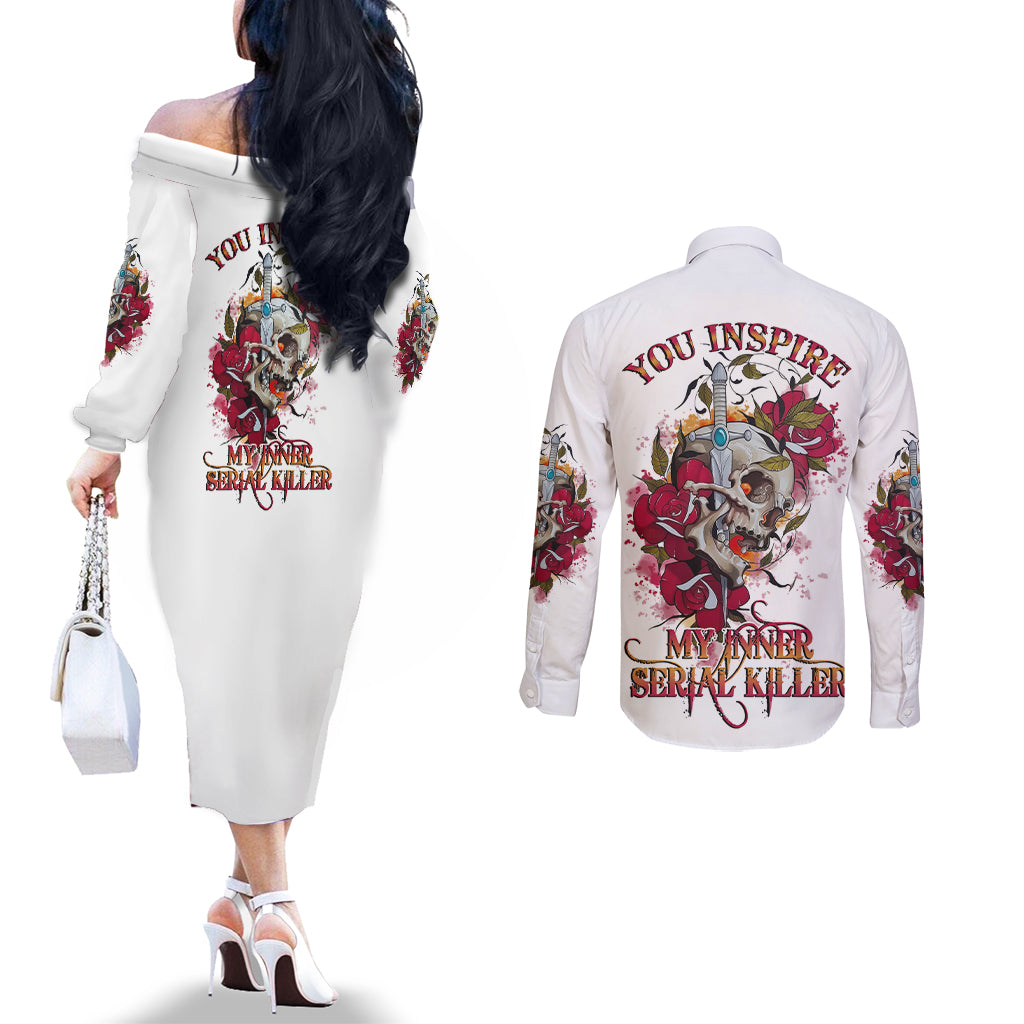 you-inspire-my-inner-serial-k-skull-rose-couples-matching-off-the-shoulder-long-sleeve-dress-and-long-sleeve-button-shirt