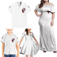 You Inspire My Inner Serial K Skull Rose Family Matching Off Shoulder Maxi Dress and Hawaiian Shirt - Wonder Print Shop