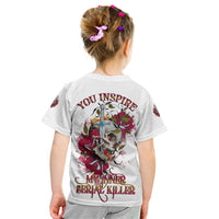 You Inspire My Inner Serial K Skull Rose Kid T Shirt - Wonder Print Shop