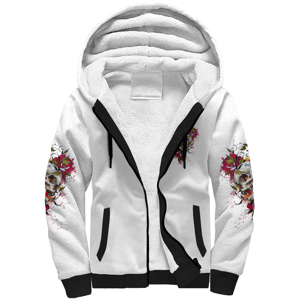 You Inspire My Inner Serial K Skull Rose Sherpa Hoodie - Wonder Print Shop