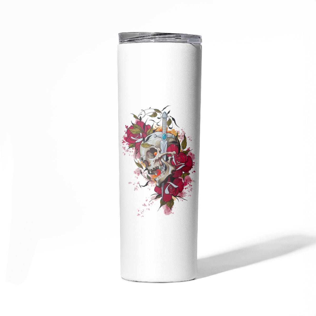 You Inspire My Inner Serial K Skull Rose Skinny Tumbler - Wonder Print Shop