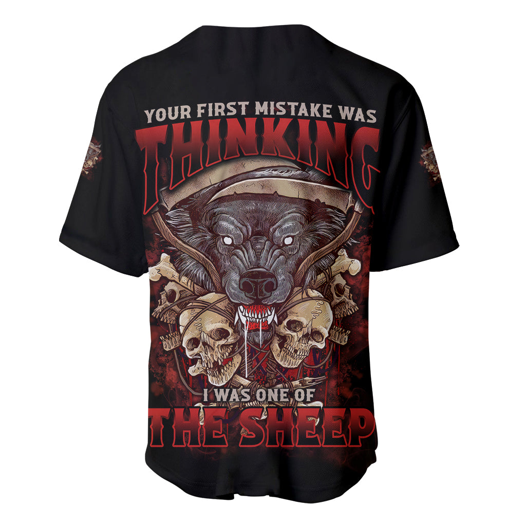 Your First Mistake Was Thingking Baseball Jersey - Wonder Print Shop