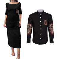 Your First Mistake Was Thingking Couples Matching Puletasi Dress and Long Sleeve Button Shirt - Wonder Print Shop