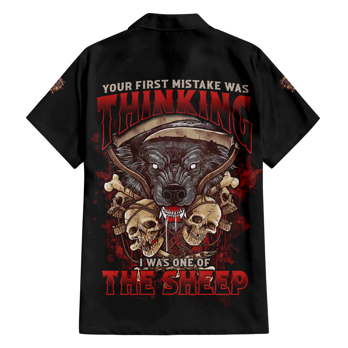 Your First Mistake Was Thingking Family Matching Off Shoulder Short Dress and Hawaiian Shirt - Wonder Print Shop