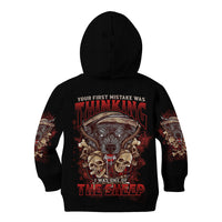 Your First Mistake Was Thingking Kid Hoodie - Wonder Print Shop