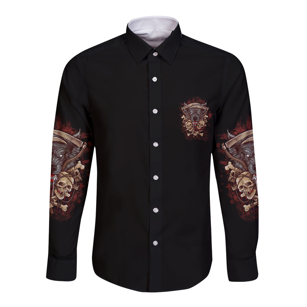 Your First Mistake Was Thingking Long Sleeve Button Shirt - Wonder Print Shop