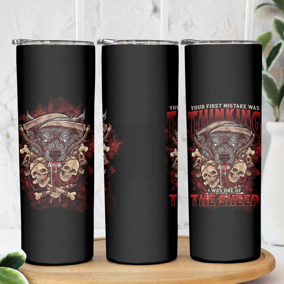 Your First Mistake Was Thingking Skinny Tumbler - Wonder Print Shop