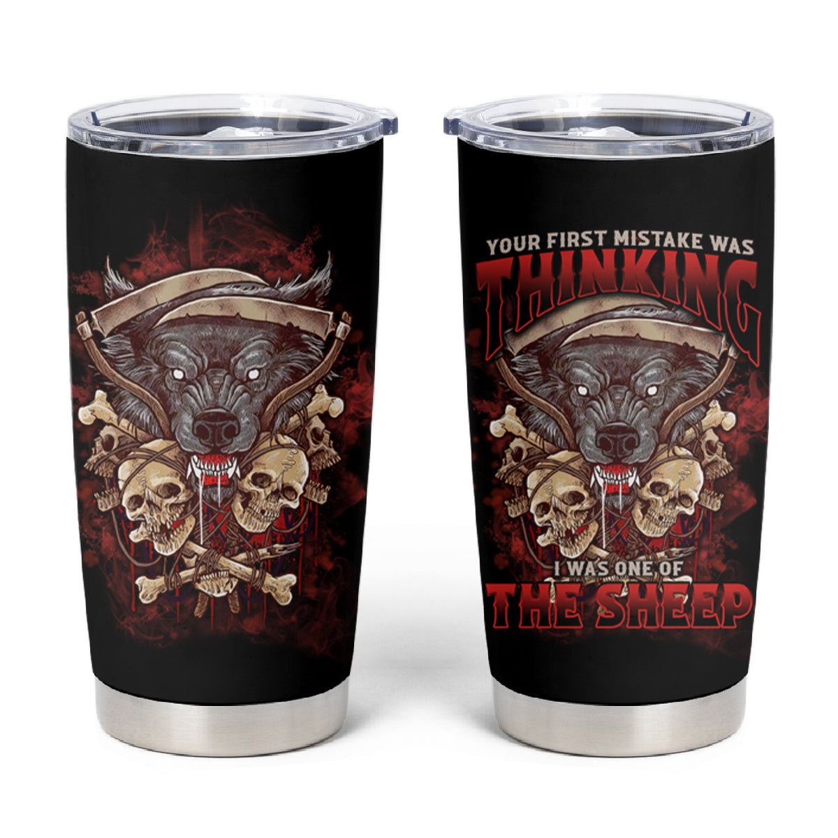 Your First Mistake Was Thingking Tumbler Cup - Wonder Print Shop