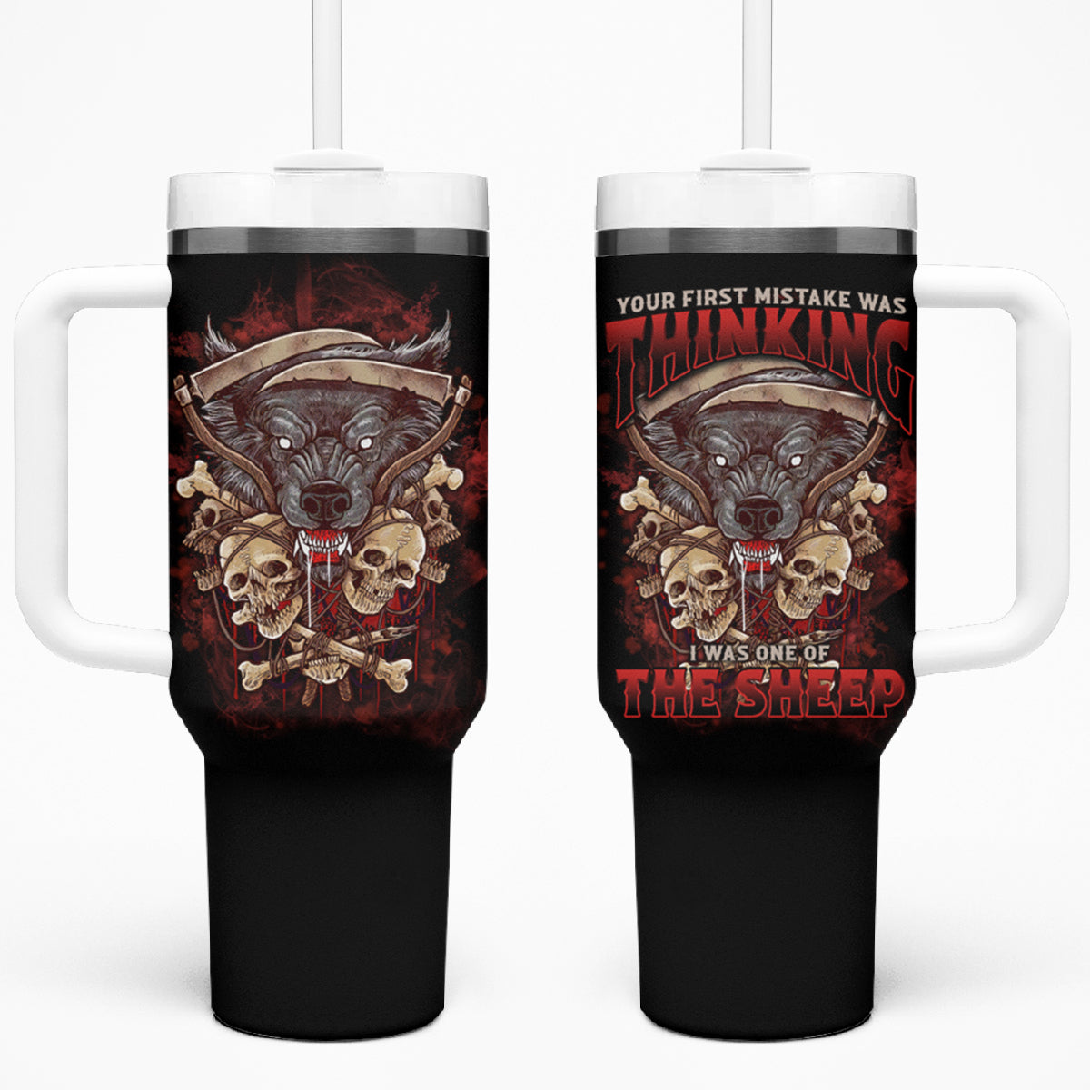 Your First Mistake Was Thingking Tumbler With Handle - Wonder Print Shop
